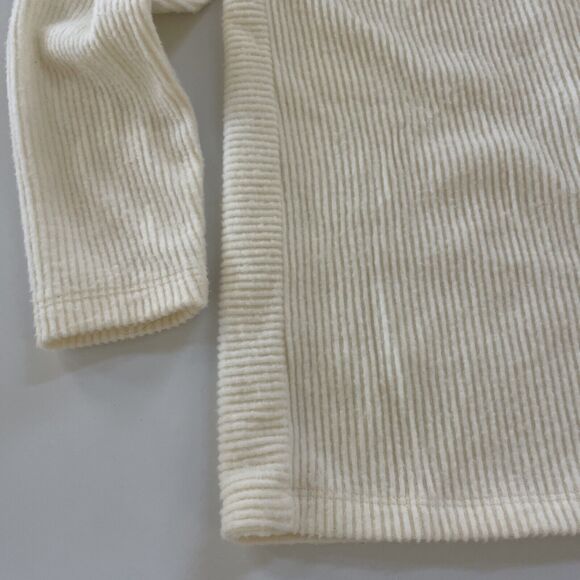 H by Bordeaux Sweater Womens Size Small Cream Lightweight Ribbed‎ Oversized - Picture 2 of 8